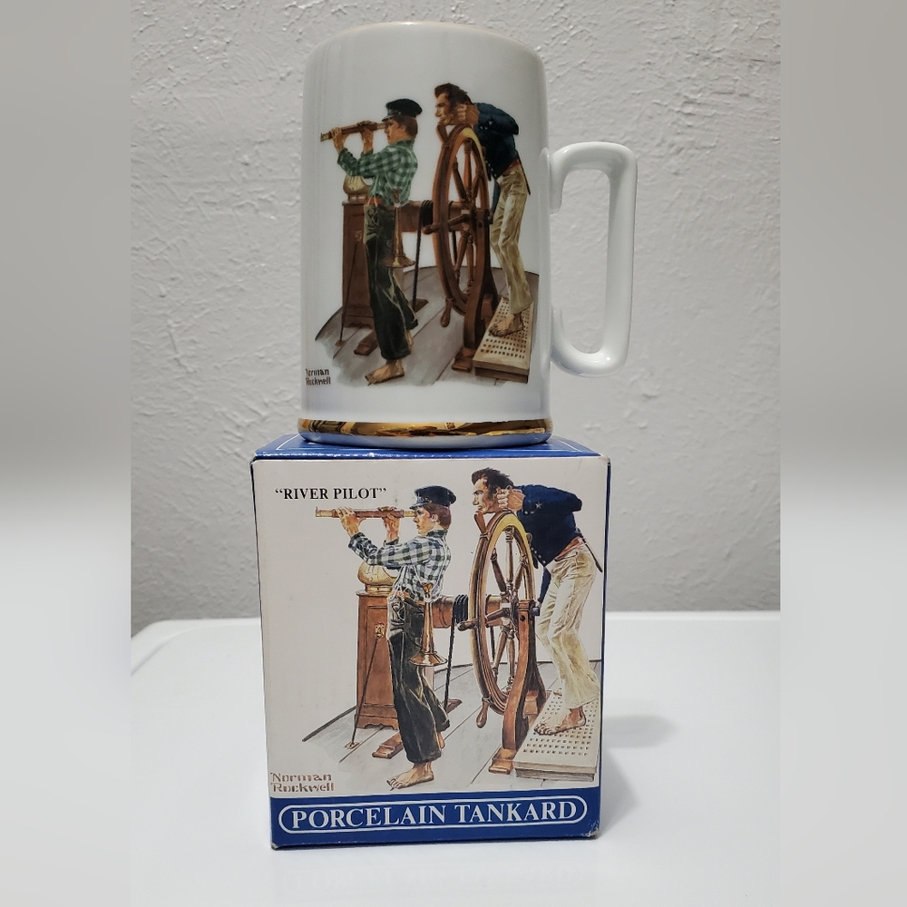 Norman Rockwell collectable tankard. 1985